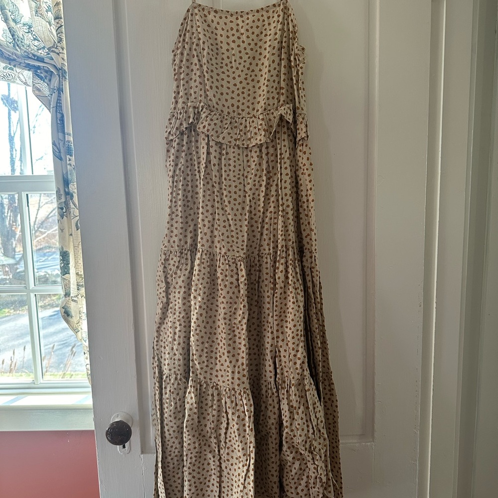 Rylee & Cru Tiered Maxi Dress in Spots